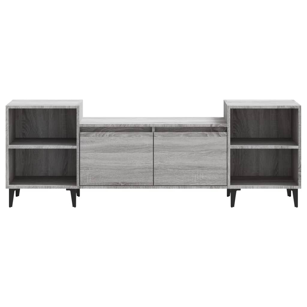 Έπιπλο Τηλεόρασης Γκρι Sonoma 160x35x55 εκ. από Επεξεργ. Ξύλο 6