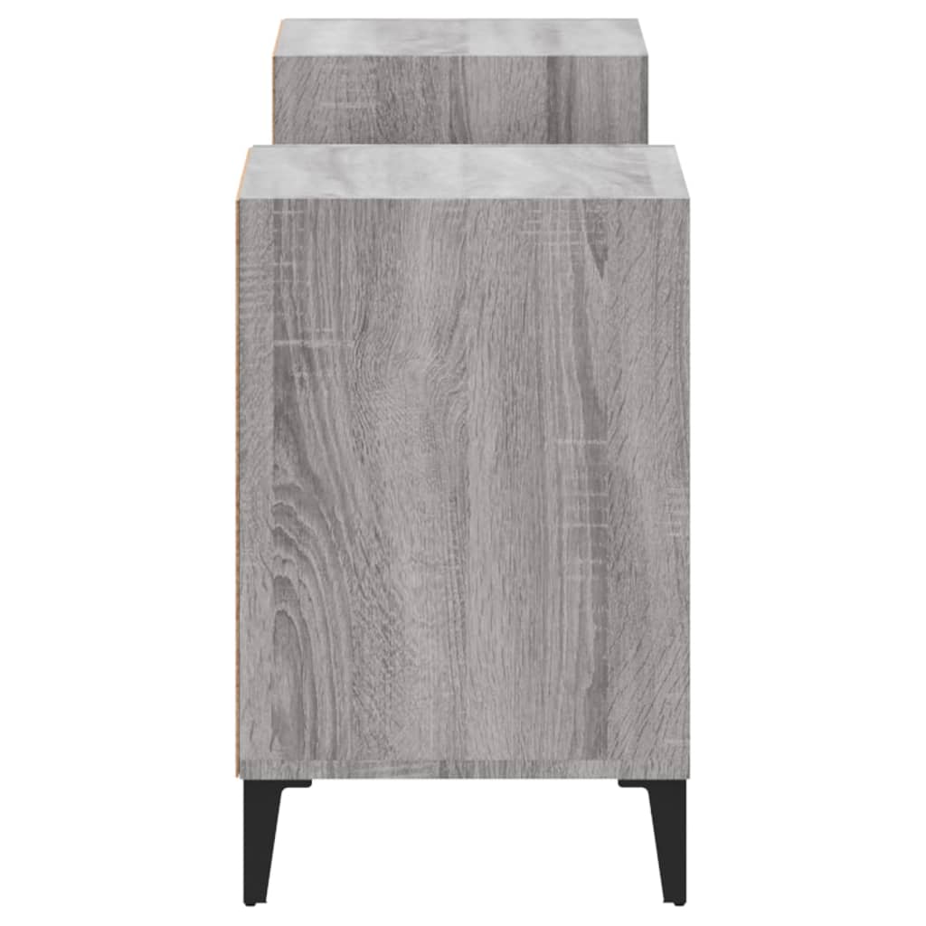 Έπιπλο Τηλεόρασης Γκρι Sonoma 160x35x55 εκ. από Επεξεργ. Ξύλο 7