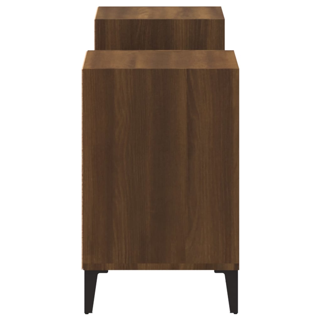 Έπιπλο Τηλεόρασης Καφέ Δρυς 160x35x55 εκ. Επεξεργασμένο Ξύλο 7