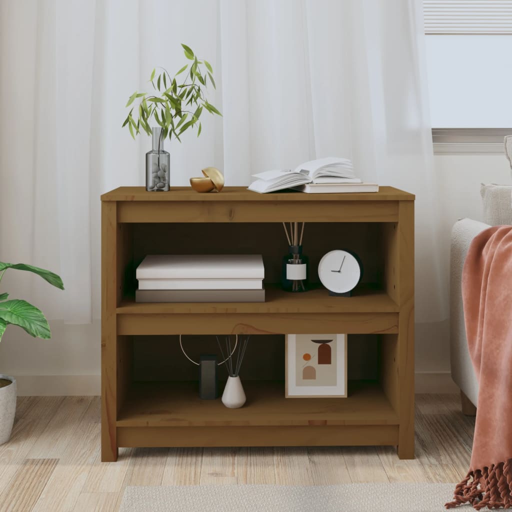 Βιβλιοθήκη Μελί 80 x 35 x 68 εκ. από Μασίφ Ξύλο Πεύκου 3