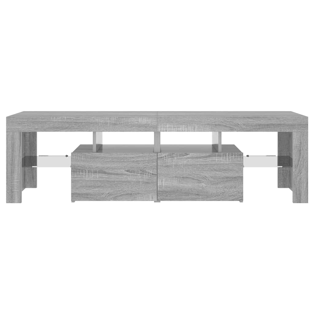 Έπιπλο Τηλεόρασης με LED Γκρι Sonoma 140 x 36,5 x 40 εκ. 7