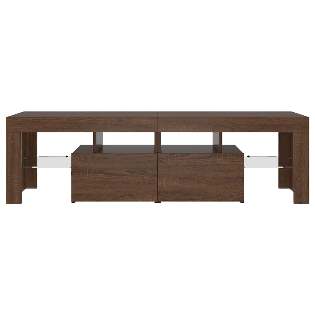 Έπιπλο Τηλεόρασης με LED Καφέ Δρυς 140 x 36,5 x 40 εκ. 7