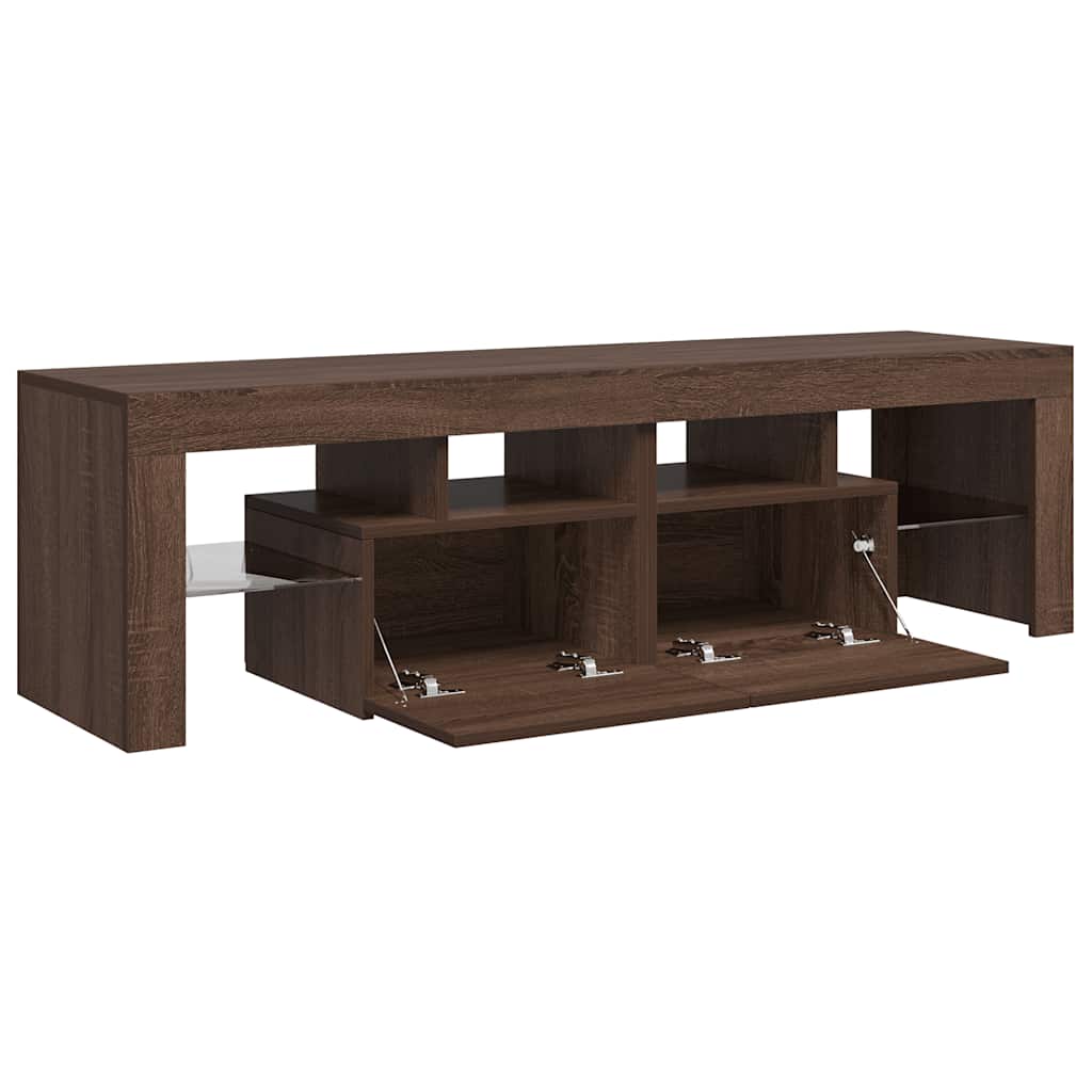 Έπιπλο Τηλεόρασης με LED Καφέ Δρυς 140 x 36,5 x 40 εκ. 9