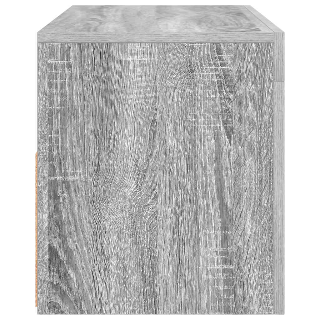 Έπιπλο Τηλεόρασης με LED Γκρι Sonoma 90x35x40 εκ. 9