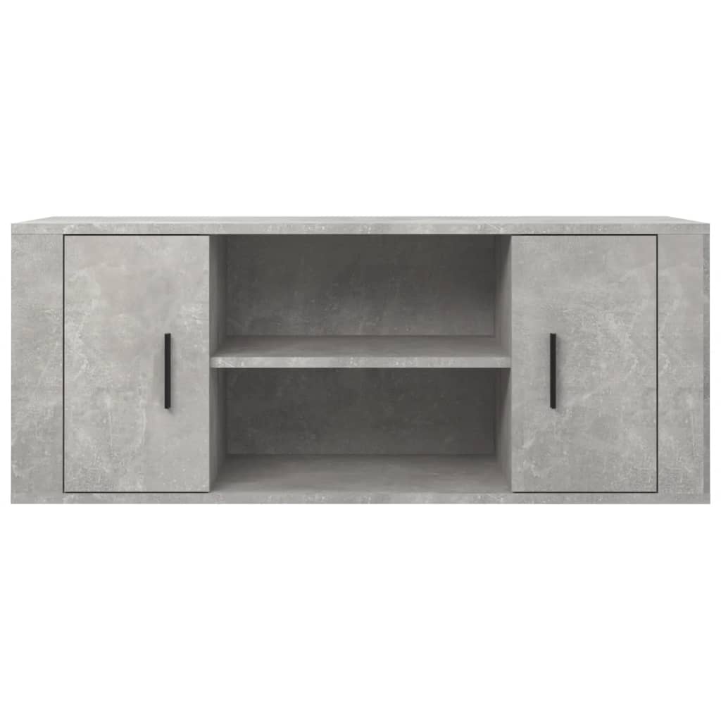 Έπιπλο Τηλεόρασης Γκρι Σκυρ. 100x35x40 εκ. Επεξ. Ξύλο 3