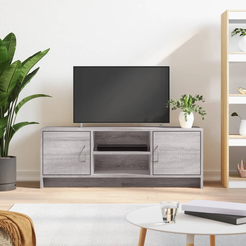 Έπιπλο Τηλεόρασης Γκρι Sonoma 102x30x37,5 εκ. από Επεξεργ. Ξύλο 1