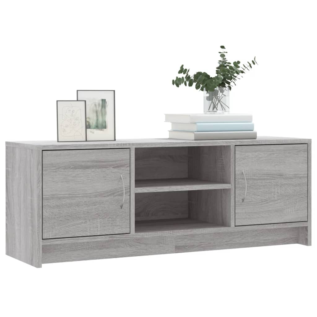 Έπιπλο Τηλεόρασης Γκρι Sonoma 102x30x37,5 εκ. από Επεξεργ. Ξύλο 3