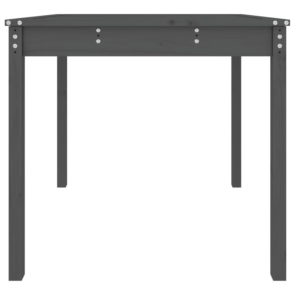 Τραπέζι Κήπου Γκρι 82,5 x 82,5 x 76 εκ. από Μασίφ Ξύλο Πεύκου 5