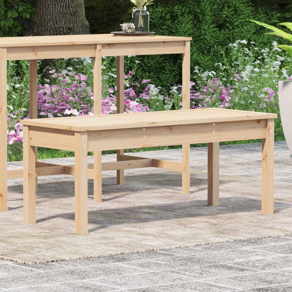 Παγκάκι Κήπου 109x44x45 εκ. από Μασίφ Ξύλο Πεύκου 3
