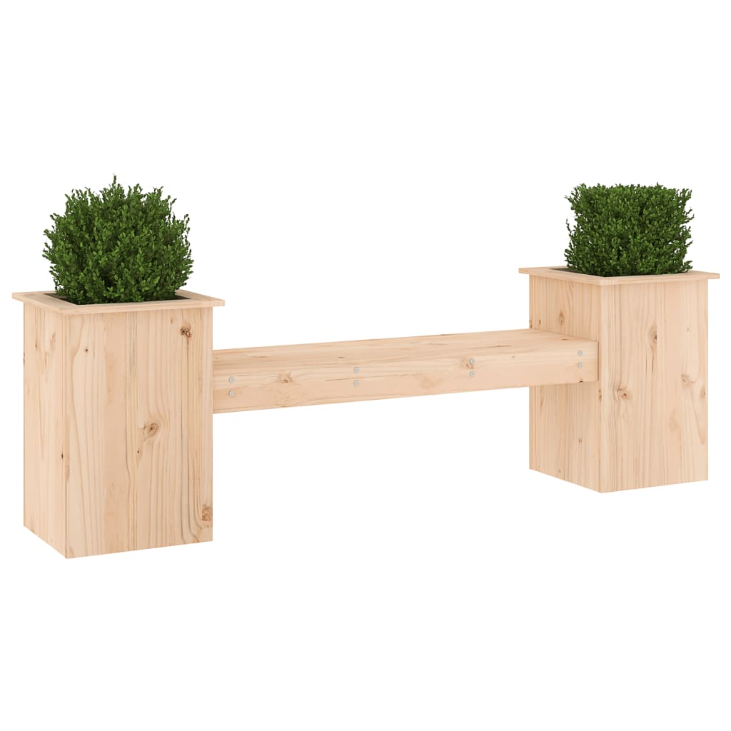 Ζαρντινιέρα Παγκάκι 184,5x39,5x56,5 εκ. από Μασίφ Ξύλο Πεύκου 3