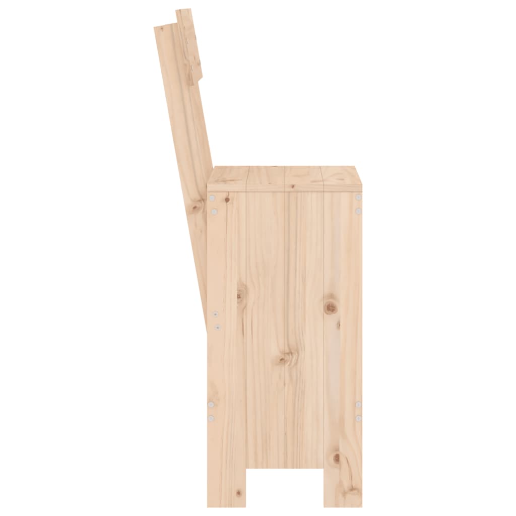 Σκαμπό Μπαρ 2 τεμ. 40 x 48,5 x 115,5 εκ. από Μασίφ Ξύλο Πεύκου 5