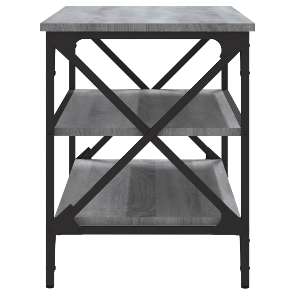Έπιπλο Τηλεόρασης Γκρι Sonoma 80x40x50 εκ. από Επεξεργ. Ξύλο 6