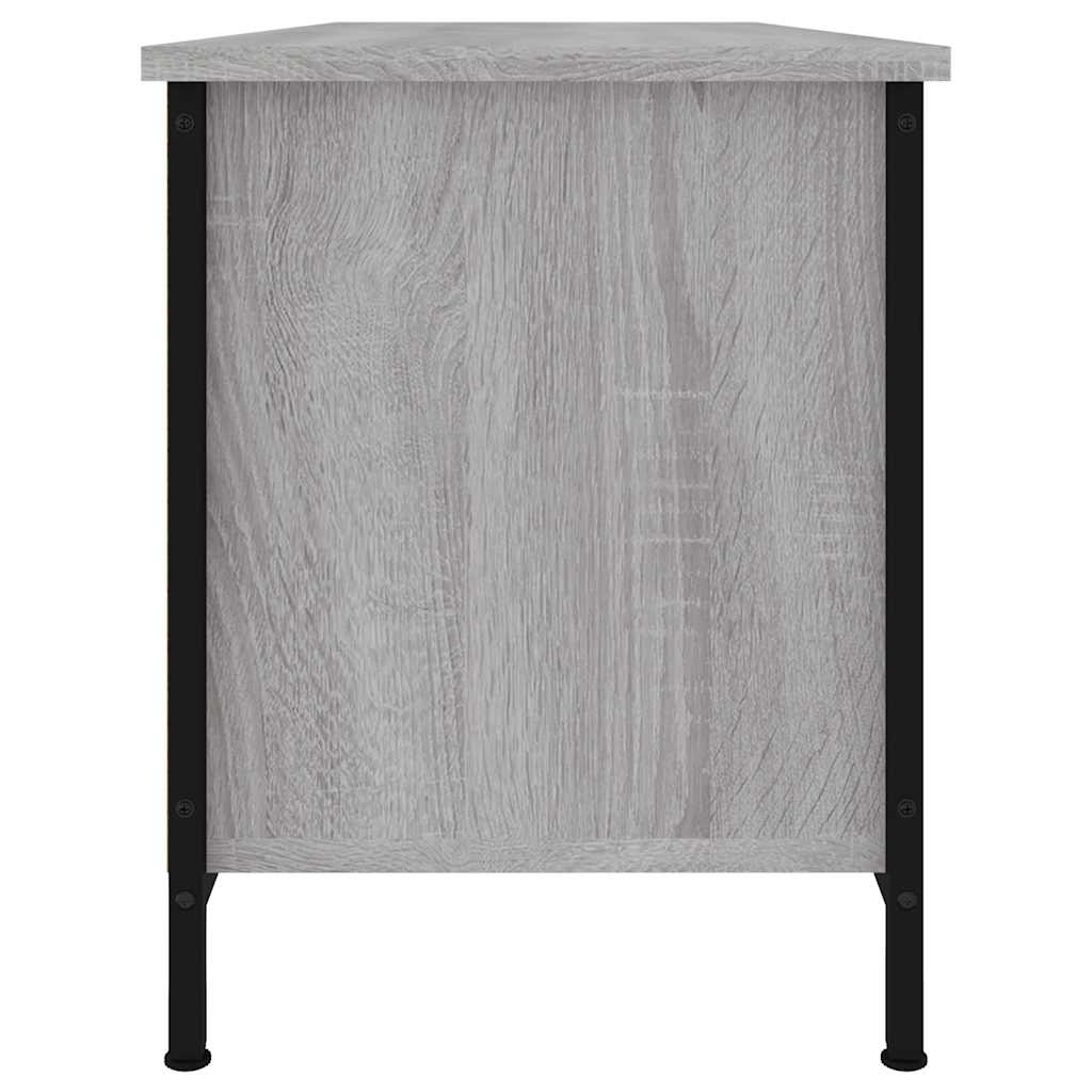 Έπιπλο Τηλεόρασης Γκρι Sonoma 102x35x45 εκ. από Επεξεργ. Ξύλο 6