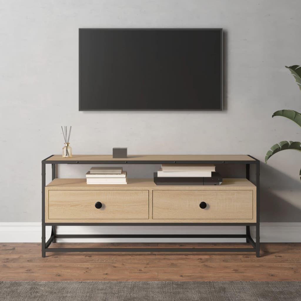 Έπιπλο Τηλεόρασης Sonoma Δρυς 100x35x45 εκ. Επεξ. Ξύλο 1
