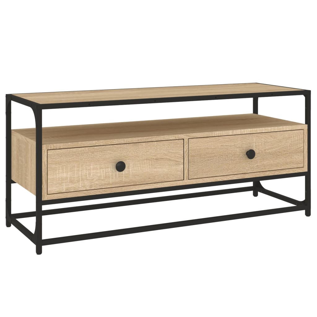 Έπιπλο Τηλεόρασης Sonoma Δρυς 100x35x45 εκ. Επεξ. Ξύλο 2