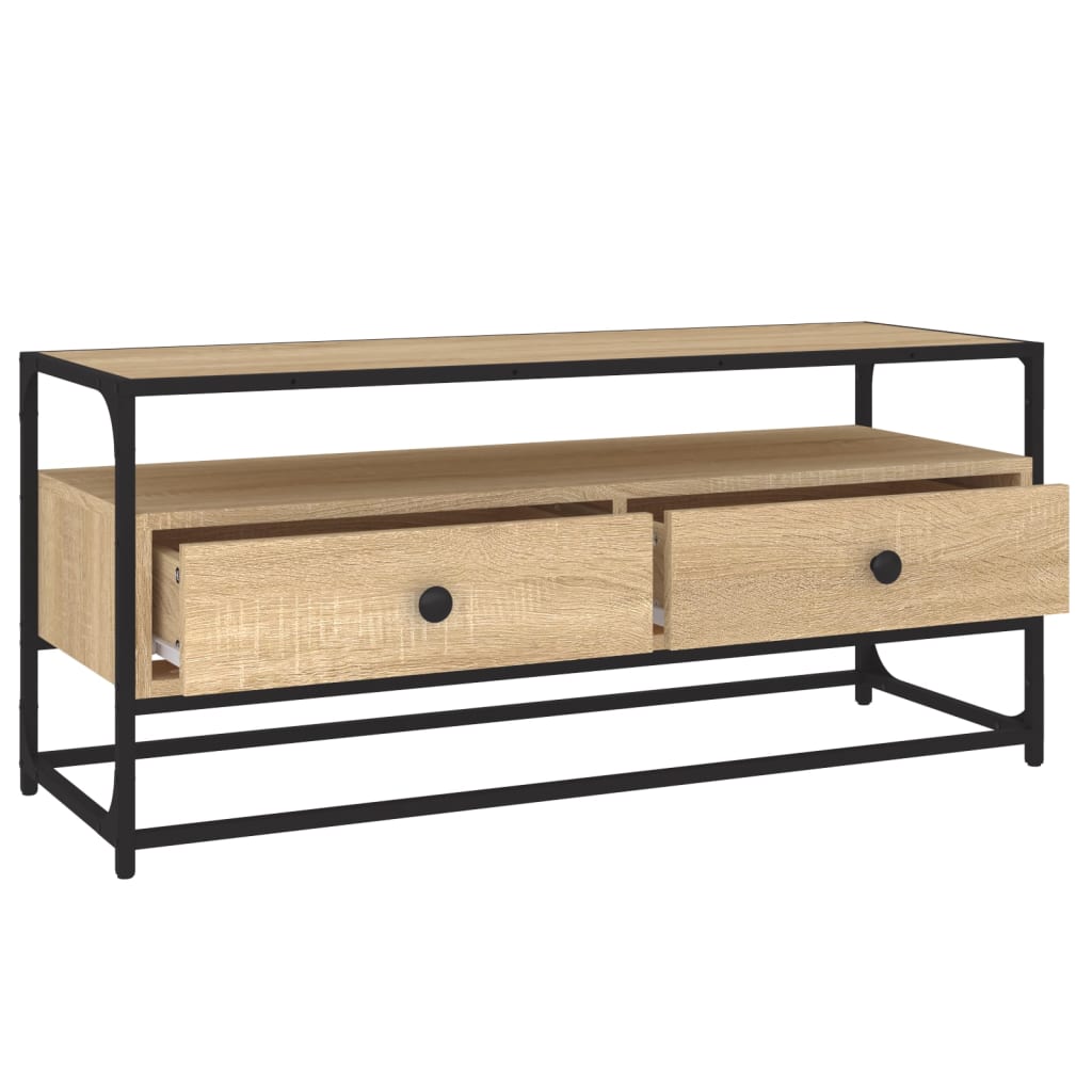 Έπιπλο Τηλεόρασης Sonoma Δρυς 100x35x45 εκ. Επεξ. Ξύλο 5