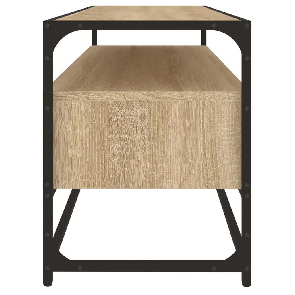 Έπιπλο Τηλεόρασης Sonoma Δρυς 100x35x45 εκ. Επεξ. Ξύλο 7