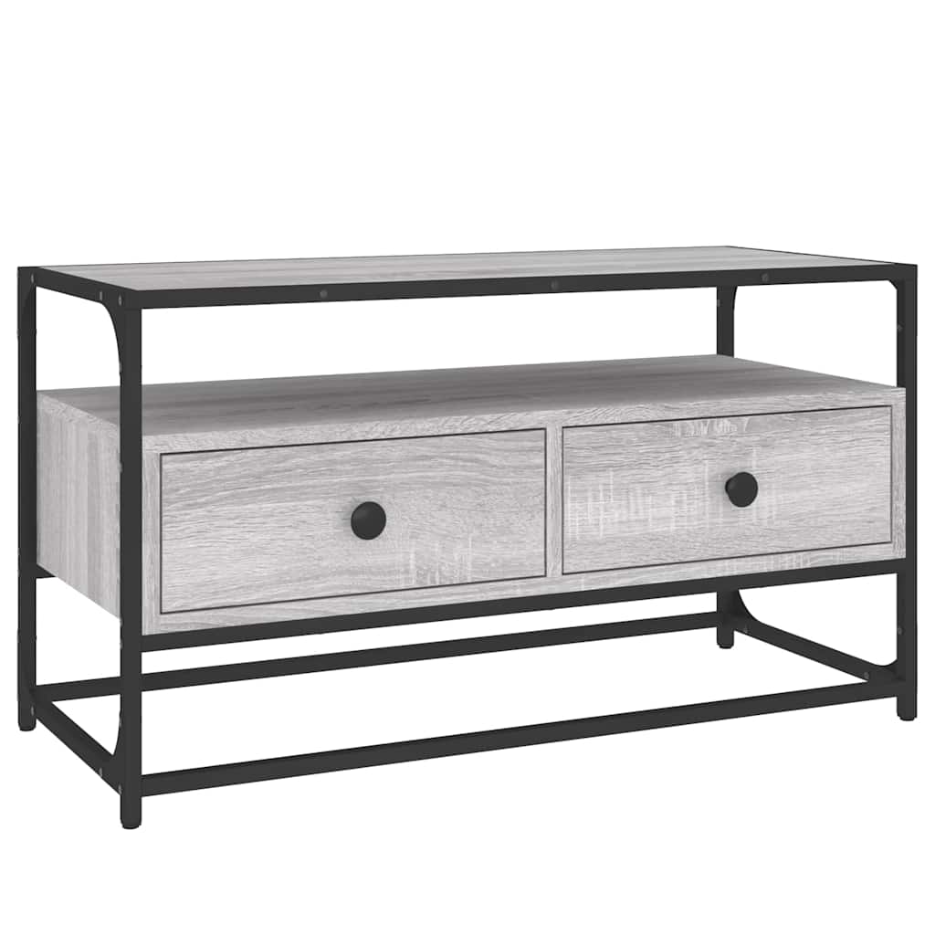 Έπιπλο Τηλεόρασης Γκρι Sonoma 80x35x45 εκ. από Επεξεργ. Ξύλο 2