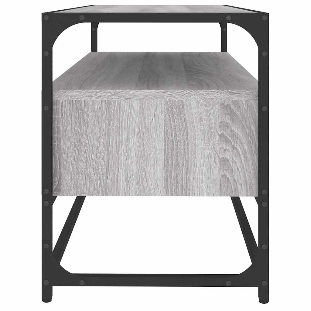 Έπιπλο Τηλεόρασης Γκρι Sonoma 80x35x45 εκ. από Επεξεργ. Ξύλο 7