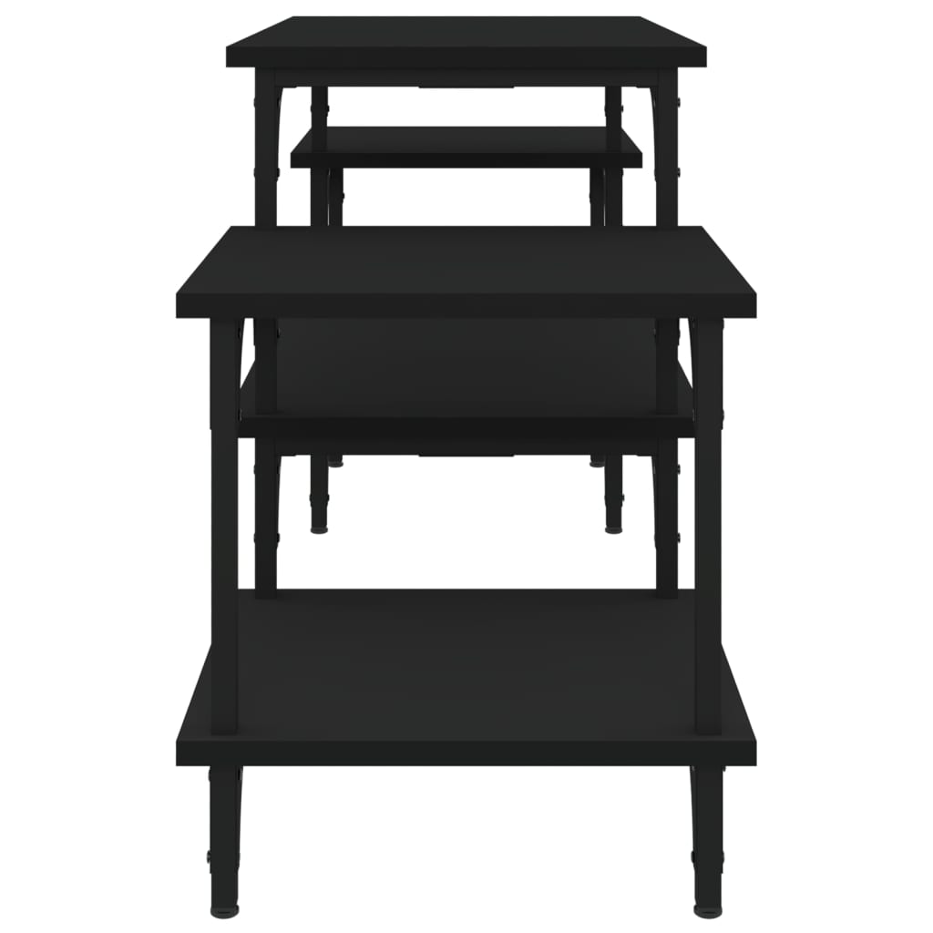 Έπιπλο Τηλεόρασης Μαύρο 117 x 35 x 52 εκ. Επεξεργασμένο Ξύλο 6