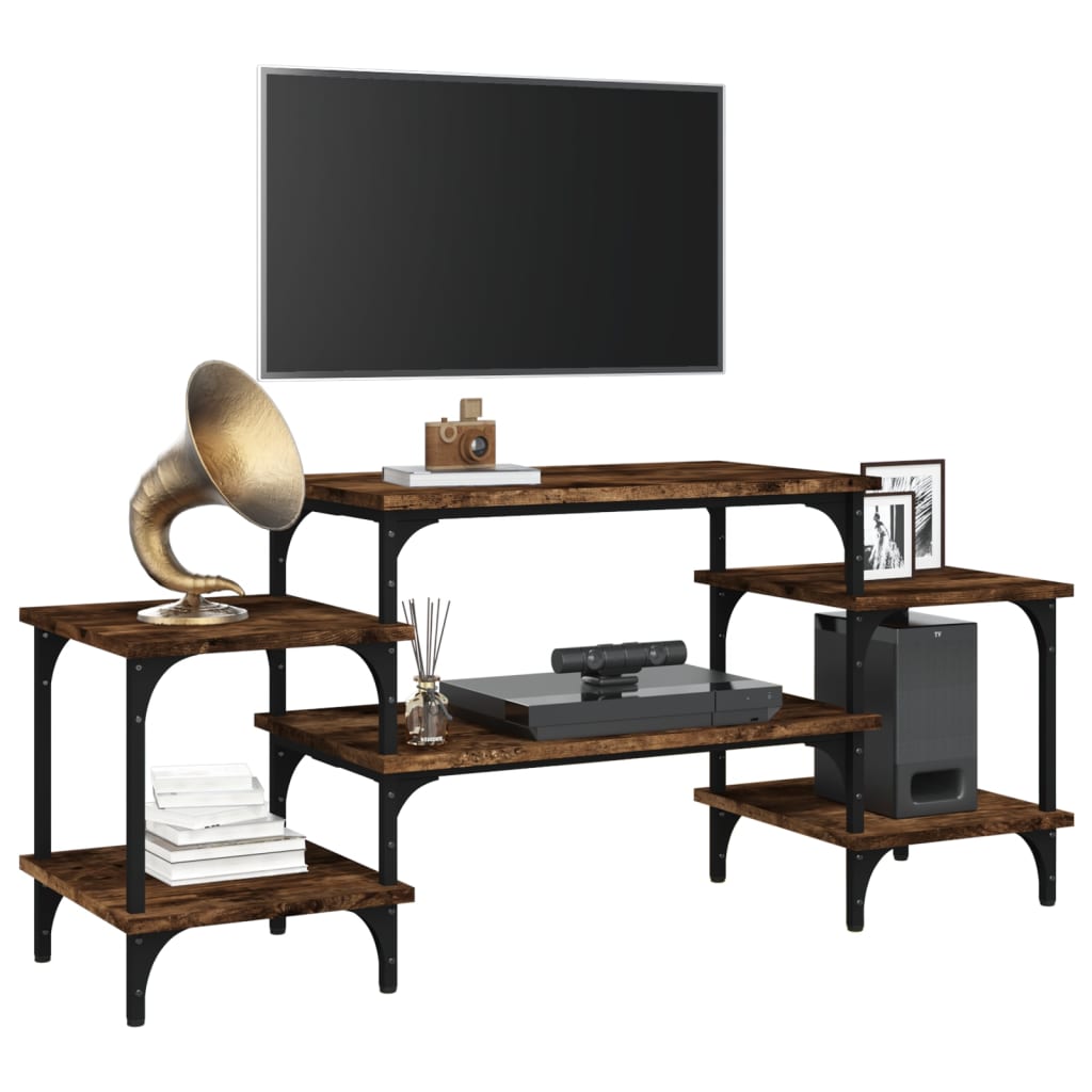 Έπιπλο Τηλεόρασης Καπνιστή Δρυς 117x35x52 εκ. Επεξ. Ξύλο 4