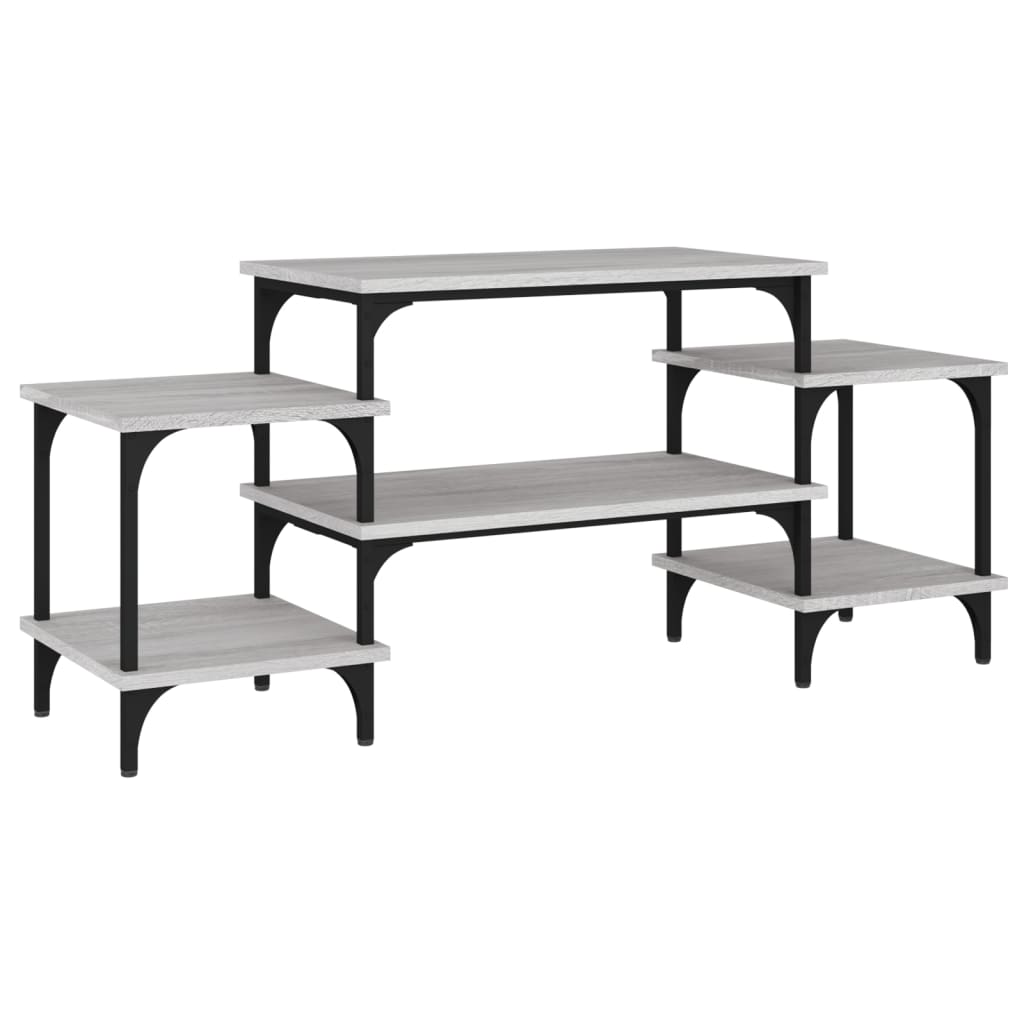 Έπιπλο Τηλεόρασης Γκρι Sonoma 117x35x52 εκ. Επεξεργασμένο Ξύλο 2