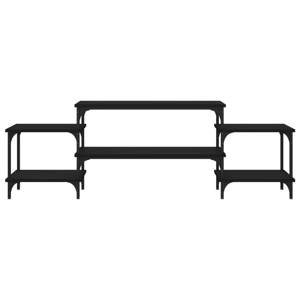 Έπιπλο Τηλεόρασης Μαύρο 157x35x52 εκ. Επεξ. Επεξεργασμένο Ξύλο 5