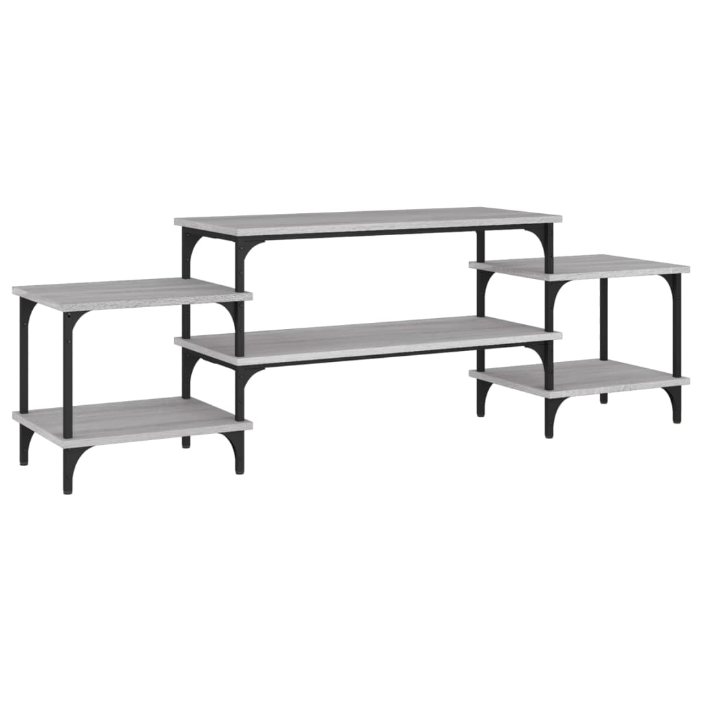 Έπιπλο Τηλεόρασης Γκρι Sonoma 157x35x52 εκ. Επεξεργασμένο Ξύλο 2