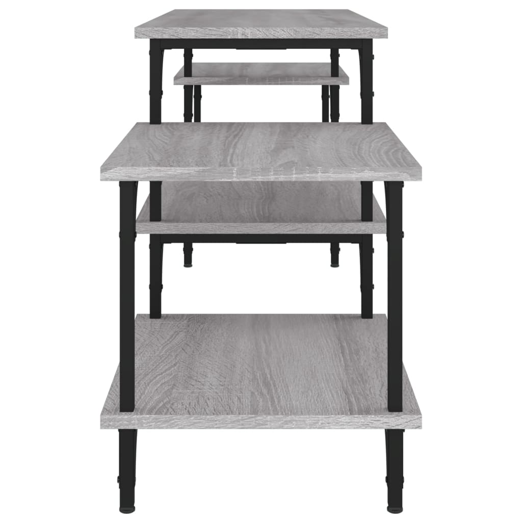 Έπιπλο Τηλεόρασης Γκρι Sonoma 157x35x52 εκ. Επεξεργασμένο Ξύλο 6