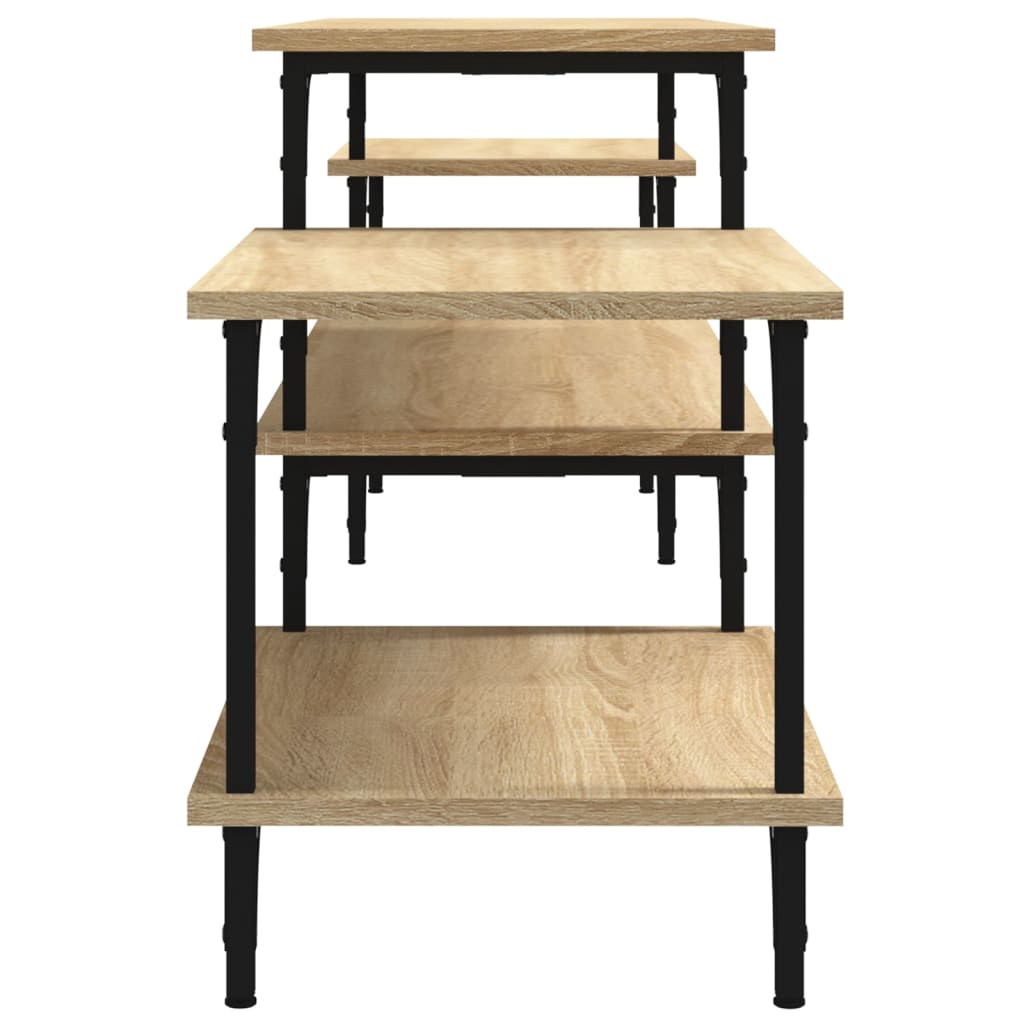 Έπιπλο Τηλεόρασης Sonoma Δρυς 197x35x52 εκ. Επεξεργ. Ξύλο 6