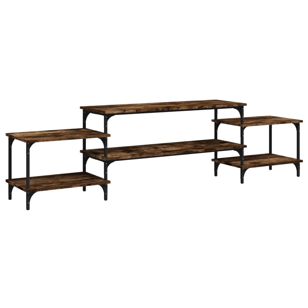 Έπιπλο Τηλεόρασης Καπνιστή Δρυς 197x35x52 εκ. Επεξ. Ξύλο 2