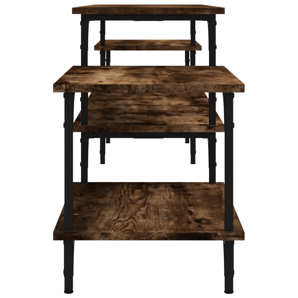 Έπιπλο Τηλεόρασης Καπνιστή Δρυς 197x35x52 εκ. Επεξ. Ξύλο 6