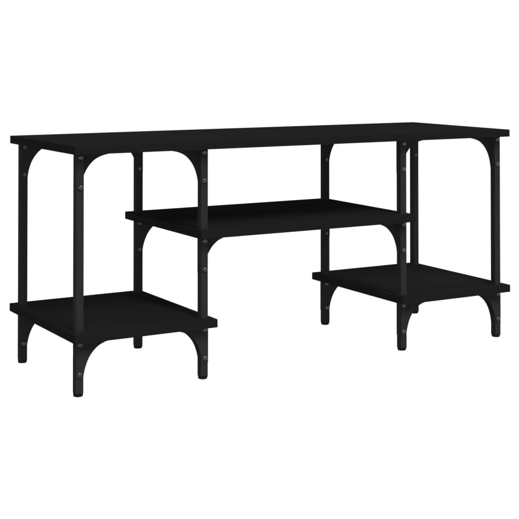 Έπιπλο Τηλεόρασης Μαύρο 102 x 35 x 45,5 εκ. Επεξεργασμένο Ξύλο 2