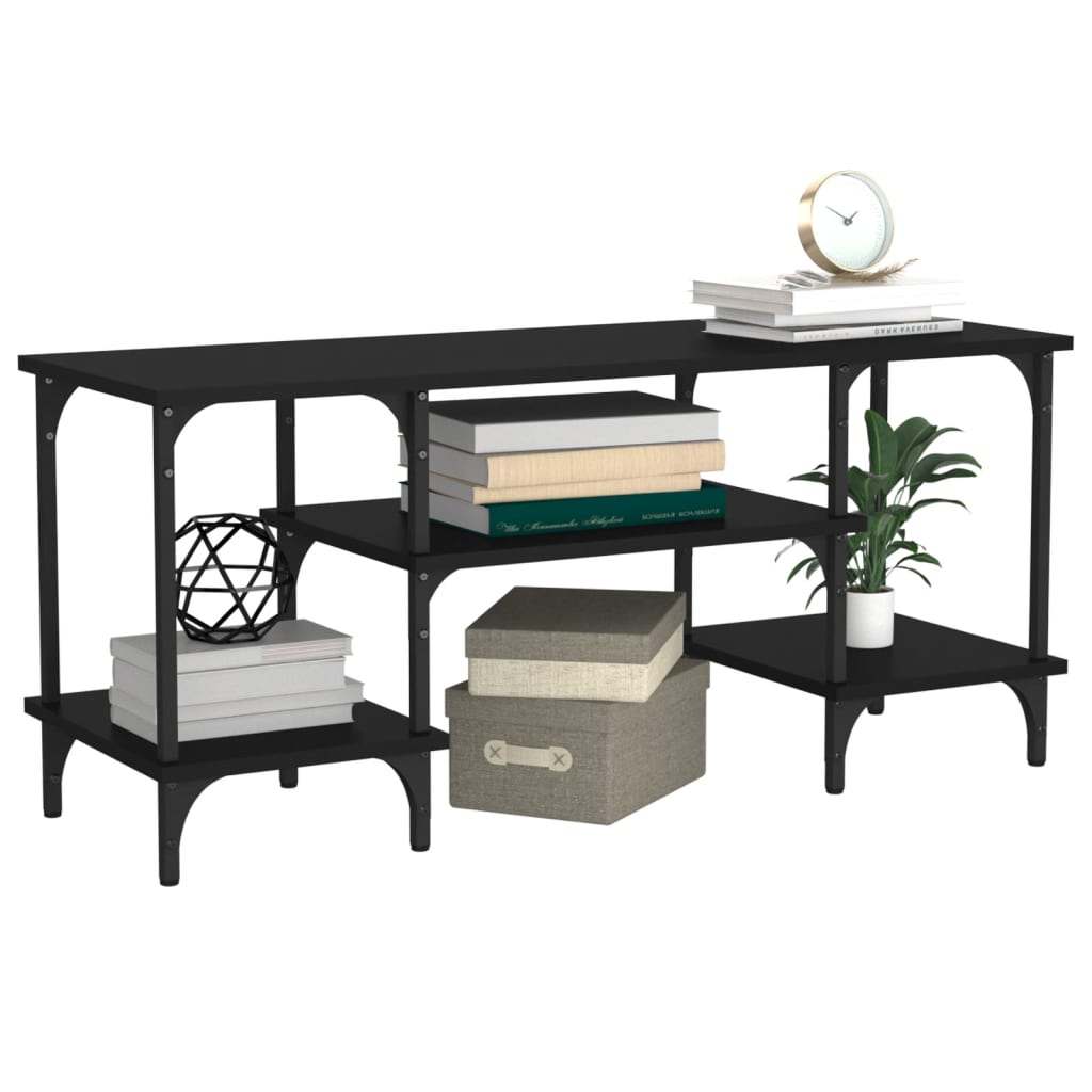 Έπιπλο Τηλεόρασης Μαύρο 102 x 35 x 45,5 εκ. Επεξεργασμένο Ξύλο 4