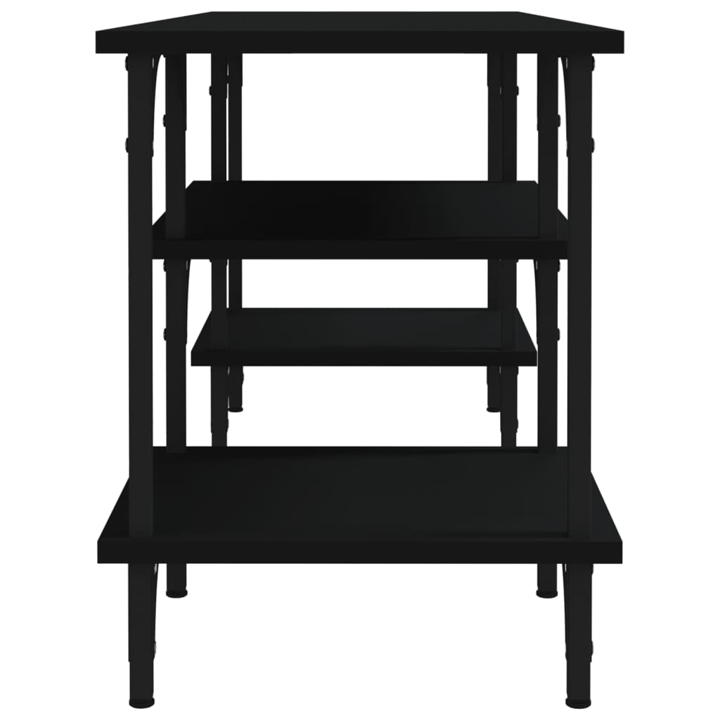 Έπιπλο Τηλεόρασης Μαύρο 102 x 35 x 45,5 εκ. Επεξεργασμένο Ξύλο 6