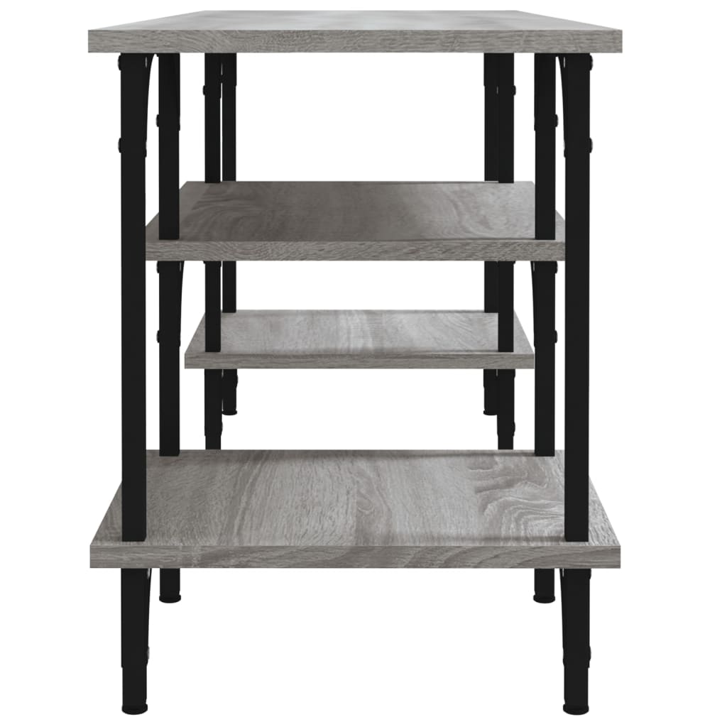 Έπιπλο Τηλεόρασης Γκρι Sonoma 102x35x45,5 εκ. από Επεξεργ. Ξύλο 6