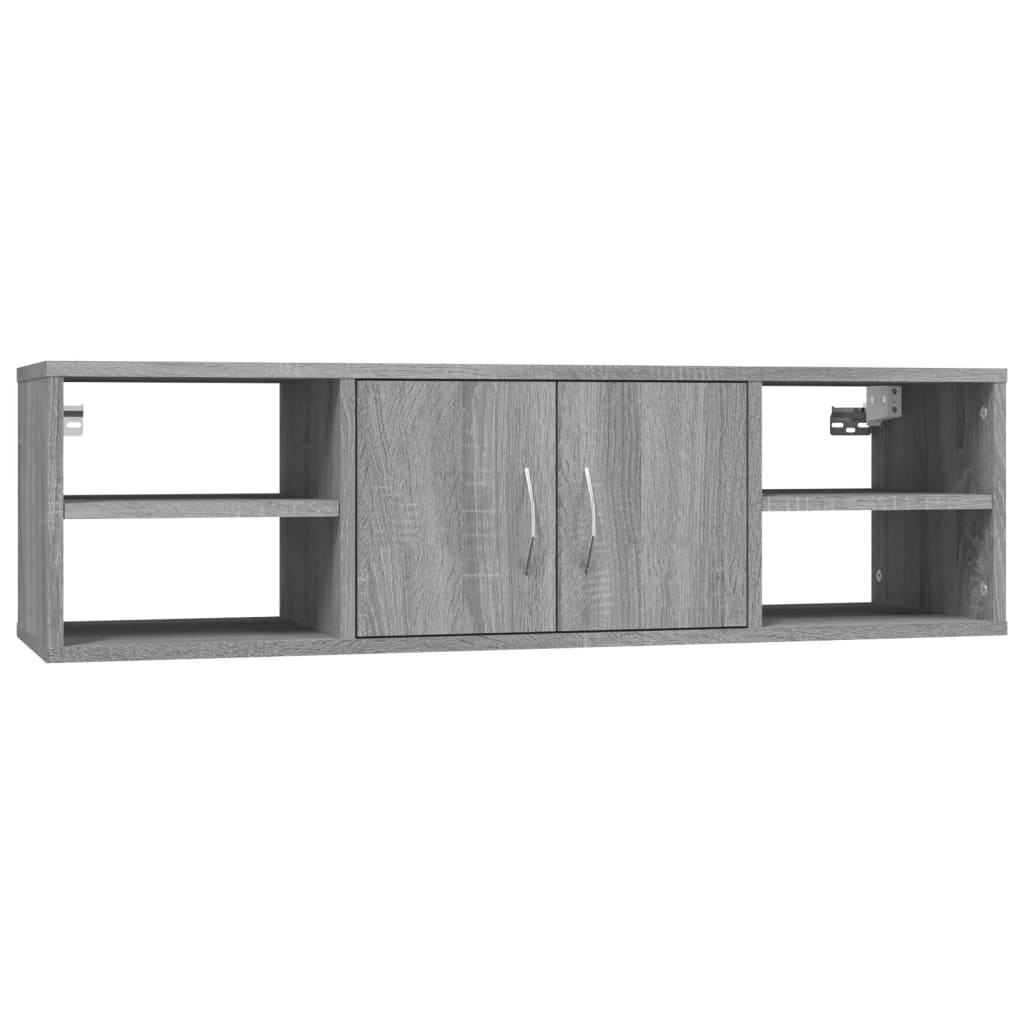 Ραφιέρα Τοίχου Γκρι Sonoma 102x30x29 εκ. Επεξεργασμένο Ξύλο 2