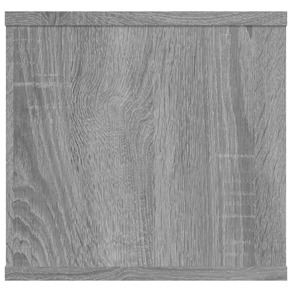 Ραφιέρα Τοίχου Γκρι Sonoma 102x30x29 εκ. Επεξεργασμένο Ξύλο 7