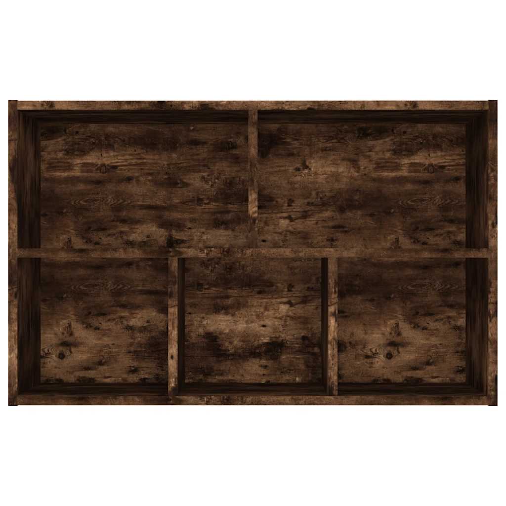 Βιβλιοθήκη/Ντουλάπι Καπνιστή Δρυς 50x25x80 εκ. Επεξεργ. Ξύλο 9