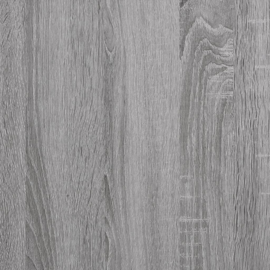 Ραφιέρα Τοίχου για CD Γκρι Sonoma 100x18x18 εκ. Επεξεργ. Ξύλο 6
