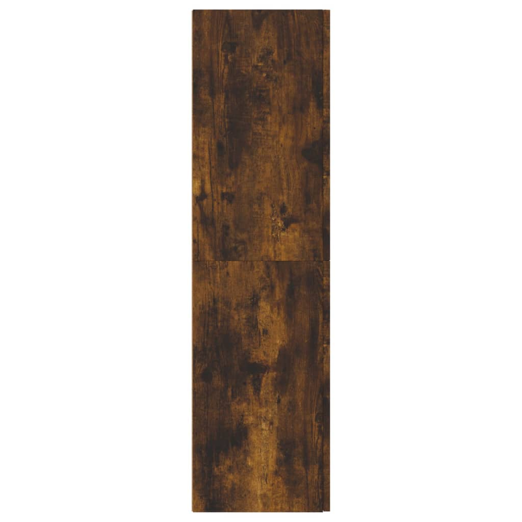 Έπιπλο Τηλεόρασης Επιτοίχιο Καπνιστή Δρυς 30,5 x 30 x 110 εκ. 9