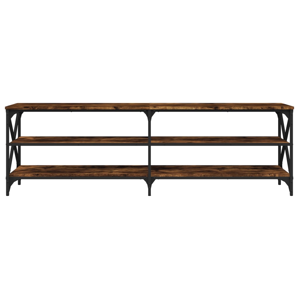 Έπιπλο Τηλεόρασης Καπνιστή Δρυς 160x40x50 εκ. Επεξ. Ξύλο 5