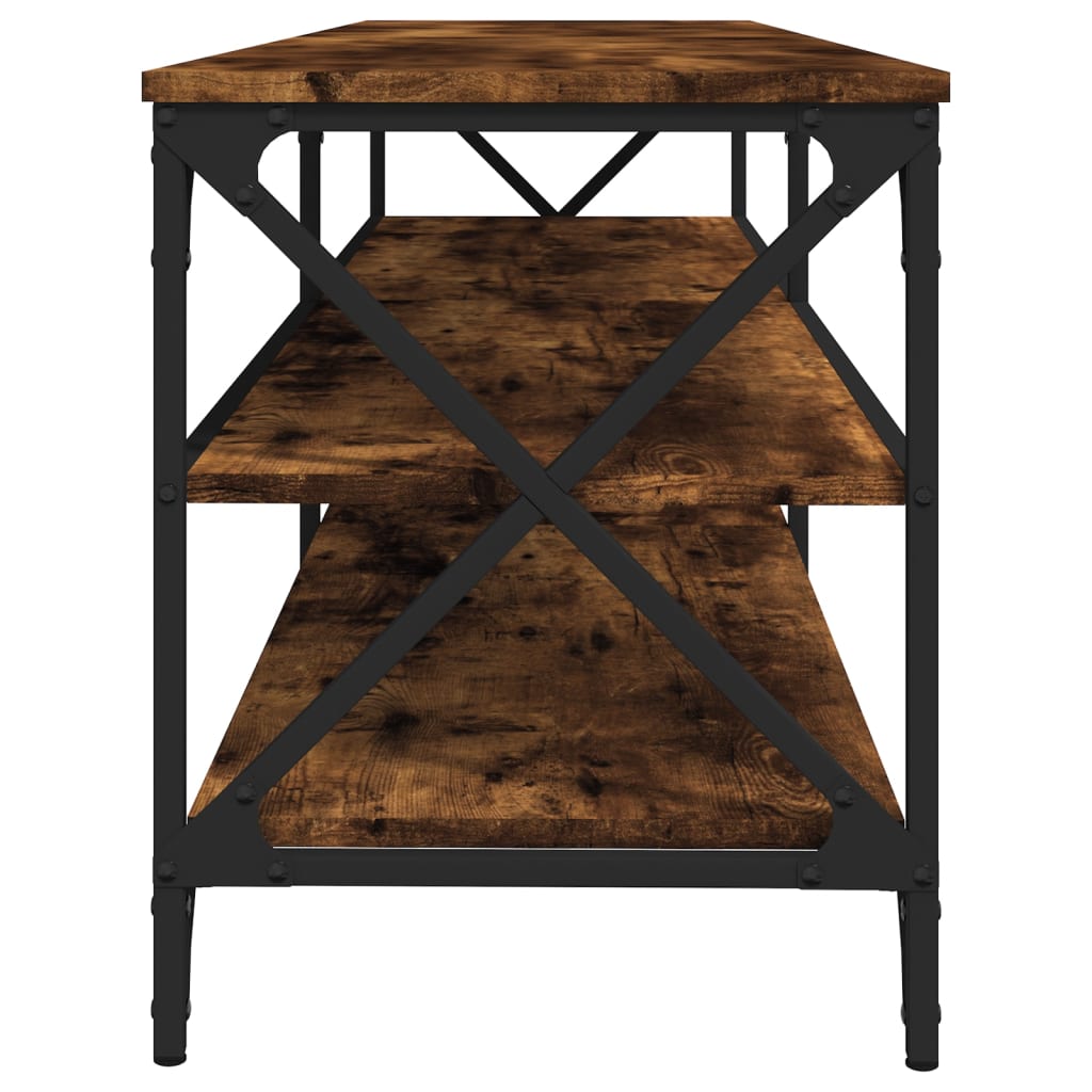 Έπιπλο Τηλεόρασης Καπνιστή Δρυς 160x40x50 εκ. Επεξ. Ξύλο 6