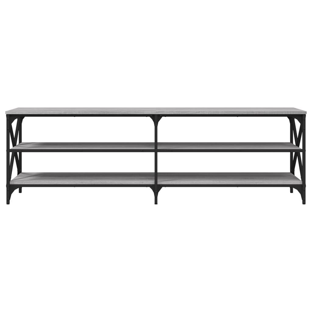 Έπιπλο Τηλεόρασης Γκρι Sonoma 160 x 40 x 50 εκ. Επεξεργ. Ξύλο 5