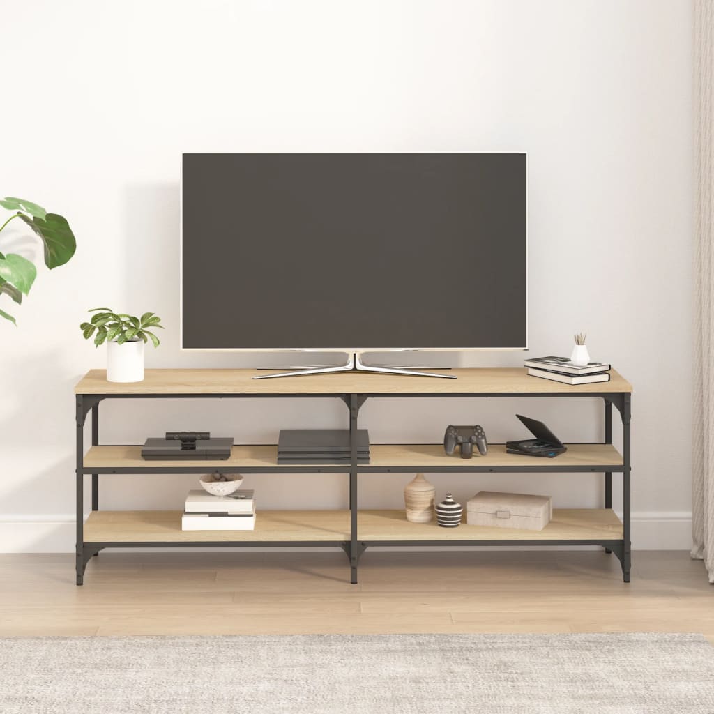 Έπιπλο Τηλεόρασης Sonoma Δρυς 140x30x50 εκ. Επεξ. Ξύλο 3