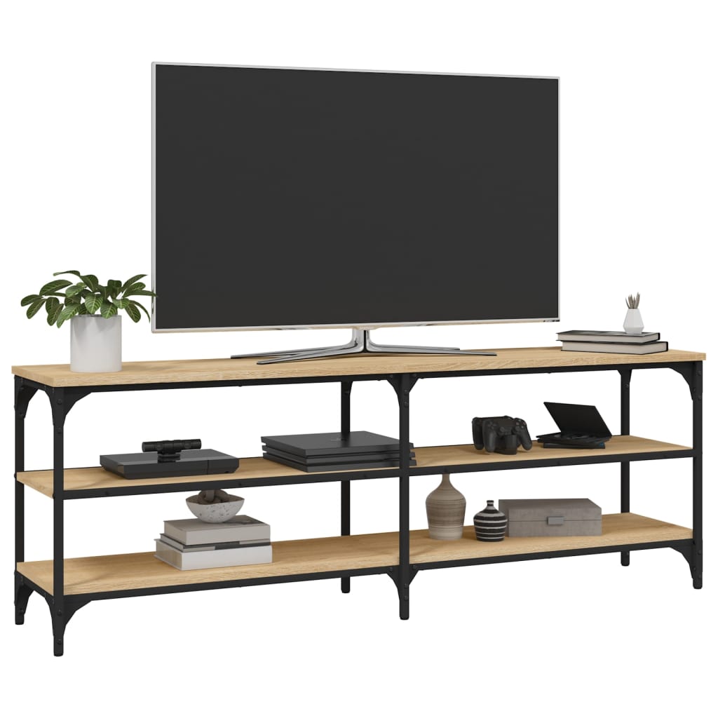 Έπιπλο Τηλεόρασης Sonoma Δρυς 140x30x50 εκ. Επεξ. Ξύλο 4