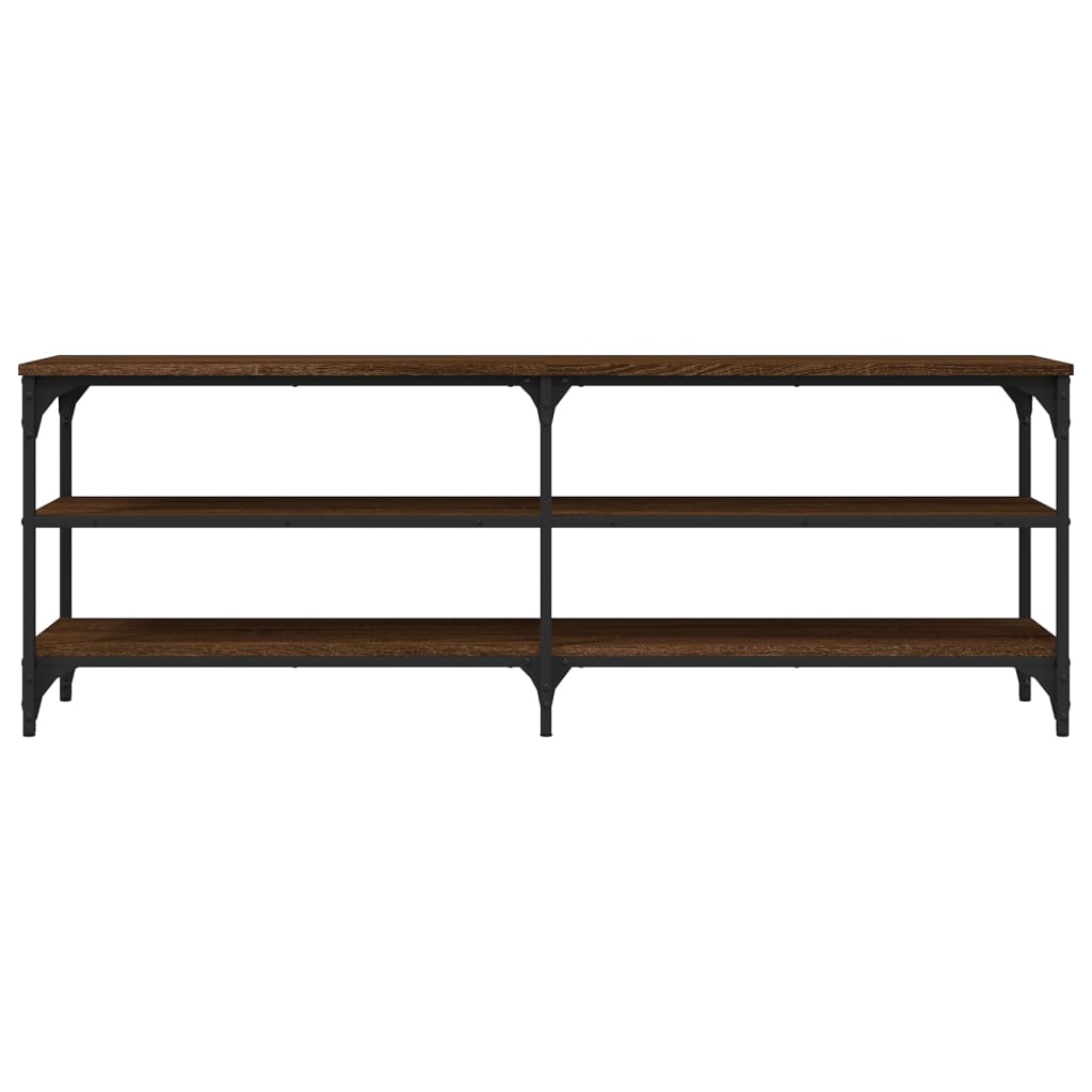 Έπιπλο Τηλεόρασης Καφέ Δρυς 140x30x50 εκ. Επεξεργασμένο Ξύλο 5