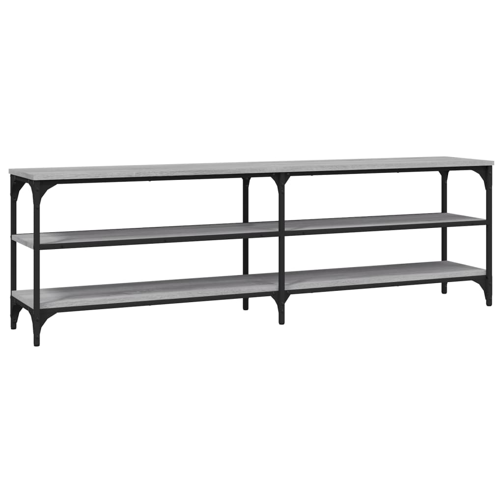 Έπιπλο Τηλεόρασης Γκρι Sonoma 160x30x50 εκ. από Επεξεργ. Ξύλο 2