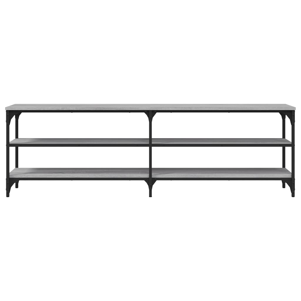 Έπιπλο Τηλεόρασης Γκρι Sonoma 160x30x50 εκ. από Επεξεργ. Ξύλο 5