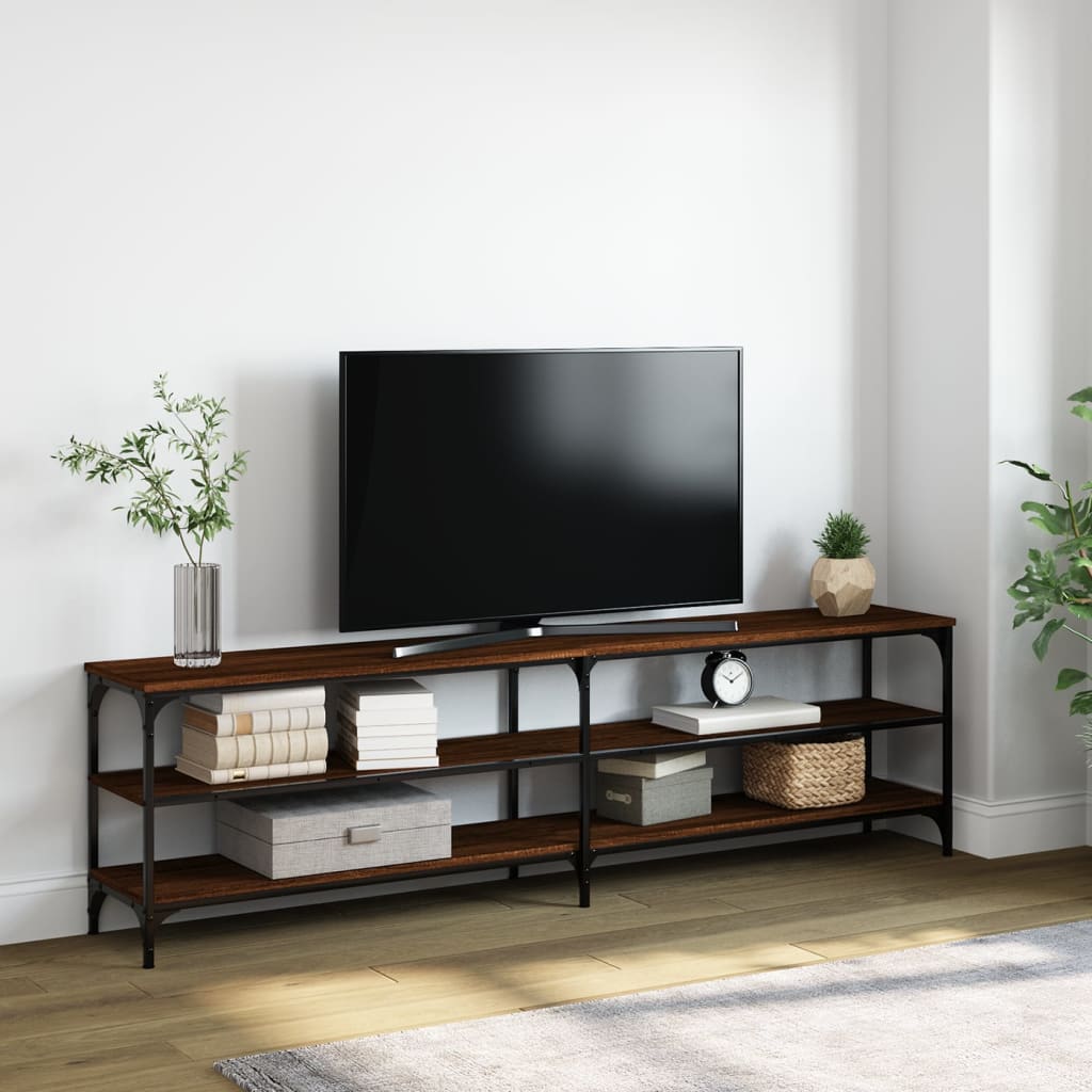 Έπιπλο Τηλεόρασης Καφέ Δρυς 180x30x50 εκ. Επεξεργασμένο Ξύλο 1